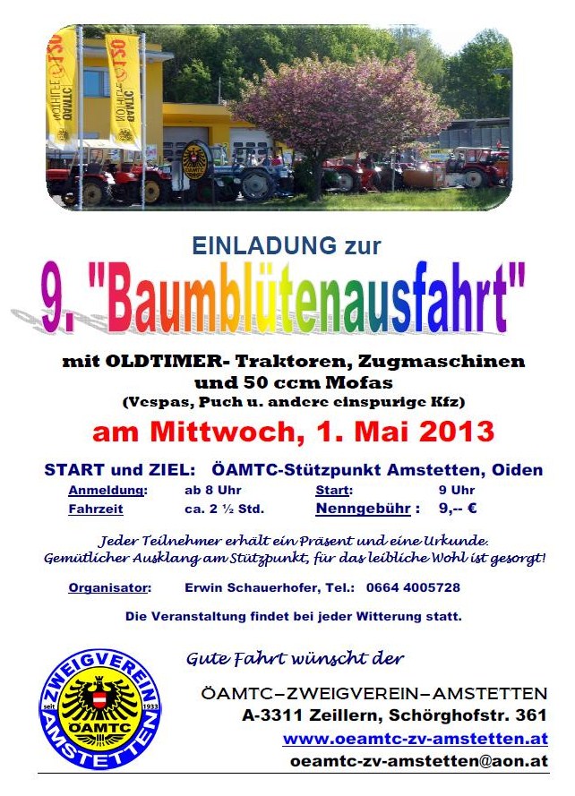 Amstetten ÖAMTC 9. Baumblütenausfahrt