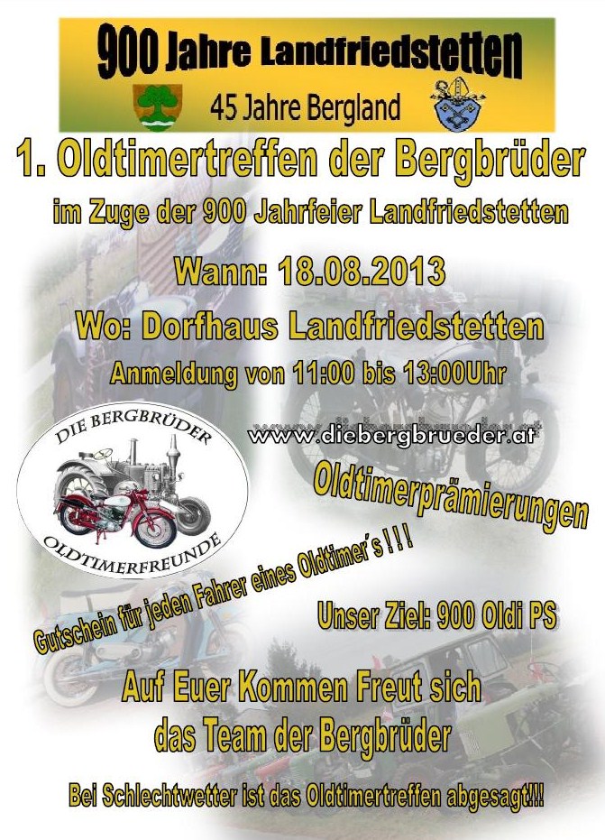 Landfriedstetten Oldtimer-Treffen 18.08.13