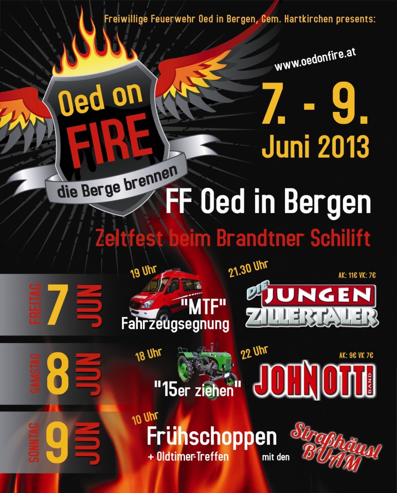 Oed on Fire Hartkirchen Bez. Eferding Oldtimer-Treffen 9. Juni 2013