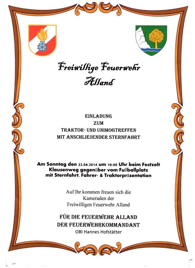 Alland Traktor und Unimogtreffen 22. Juni 2014