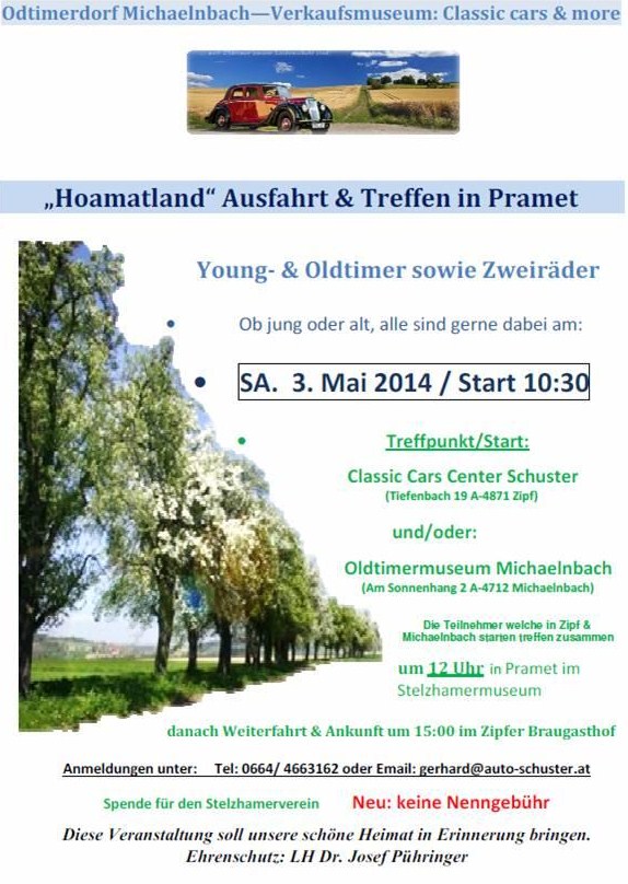 Hoamatland Ausfahrt Michelnbach 3.Mai 2014