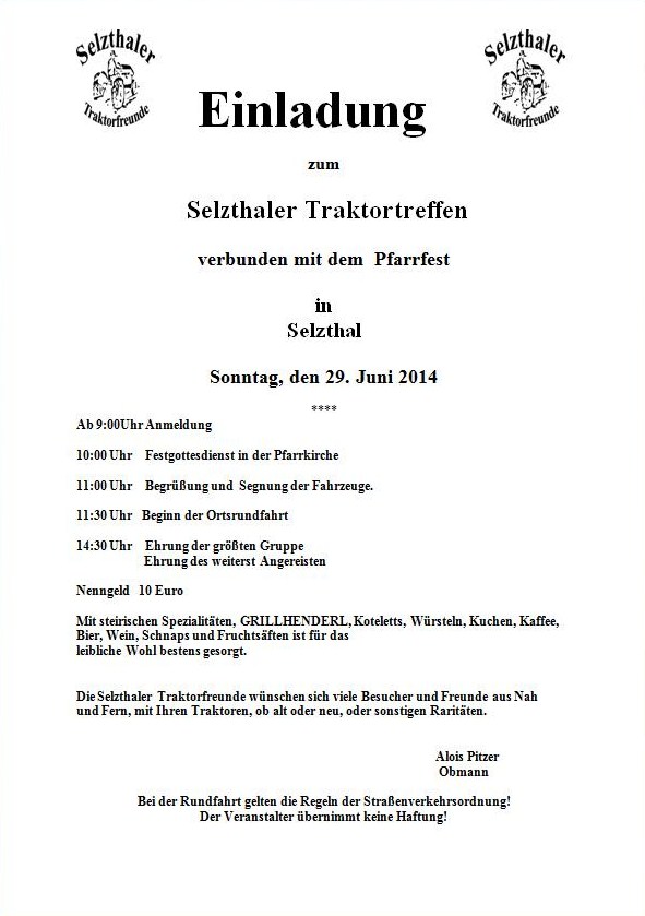 Selzthaler Traktortreffen 29 Juni 2014