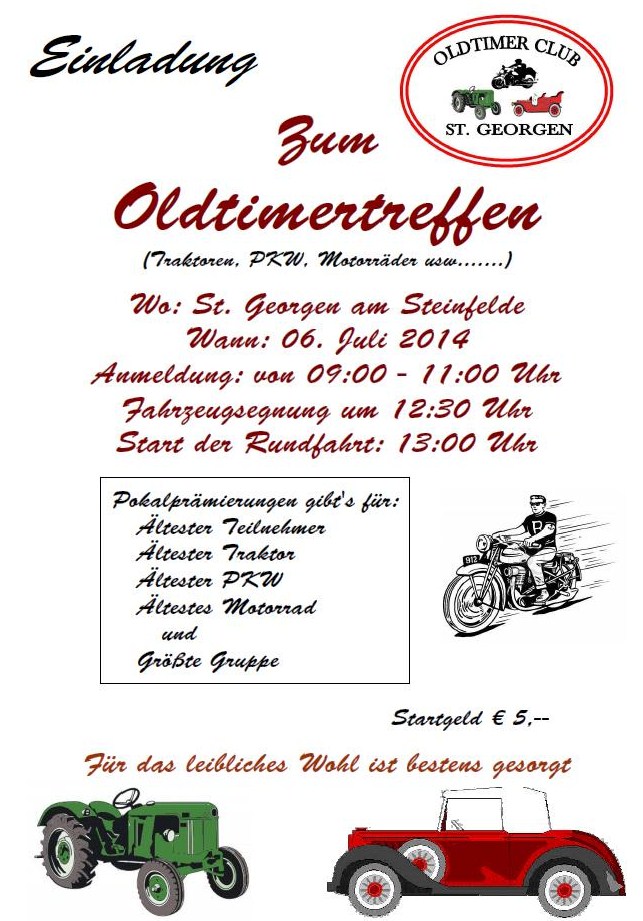 St.Georgen am Steinfelde Oldimertreffen 6.Juli 2014