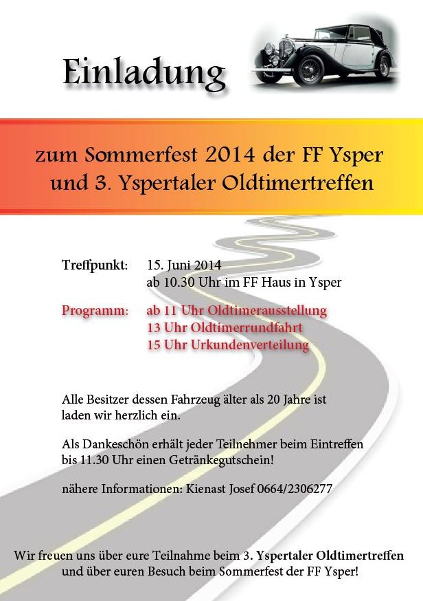 Yspertaler Oldtimertreffen 15. Juni 2014