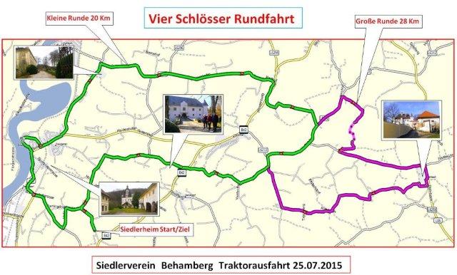 Behamberg Rundfahrt Traktortreffen mit Sommerfest 25.Juli 2015