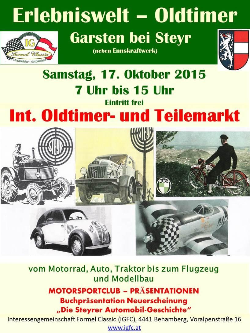 Garsten Oldtimer- und Teilemarkt 17. Okt. 2015