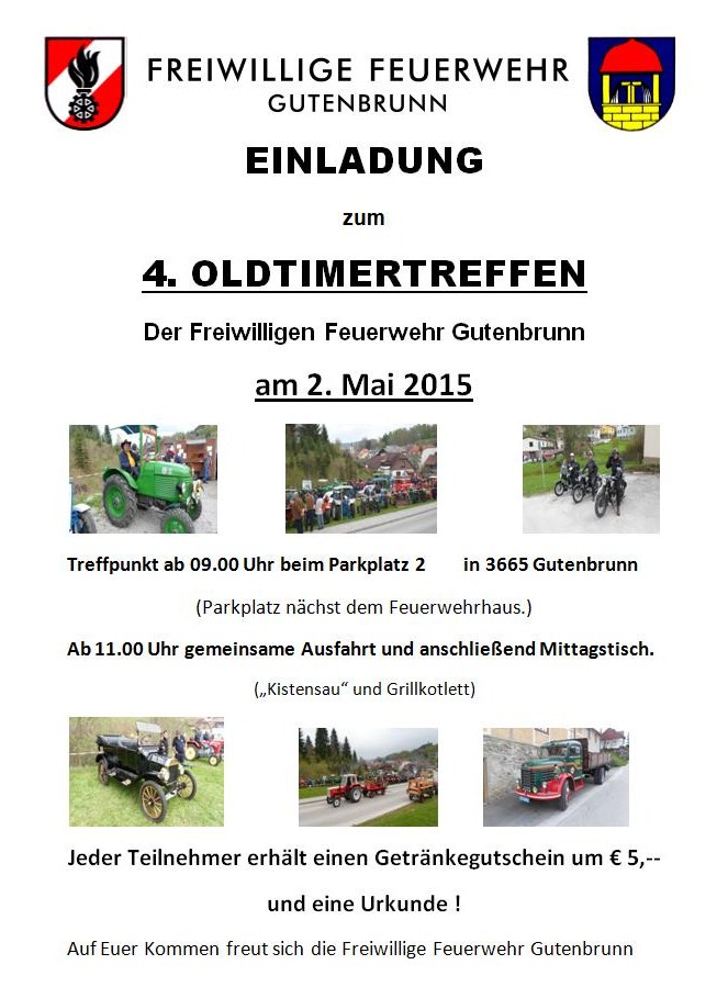 Gutenbrunn Oldtimertreffen 2.Mai 2015