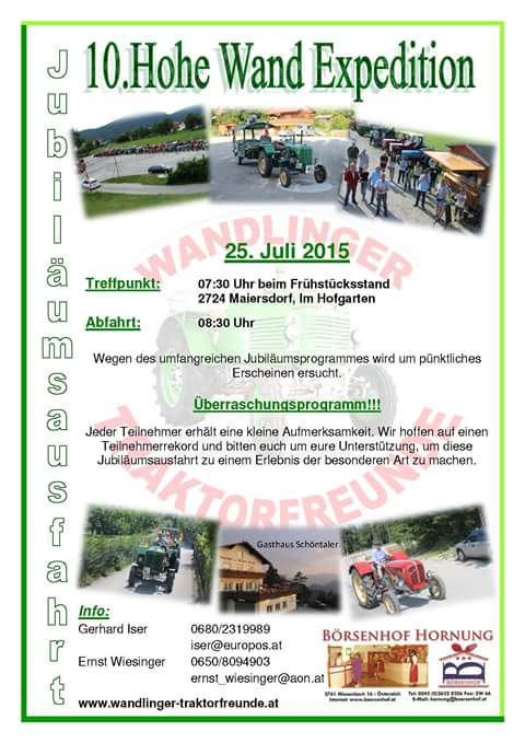 Hohe Wand Expedition 2724 Maiersdorf 25. Juli 2015