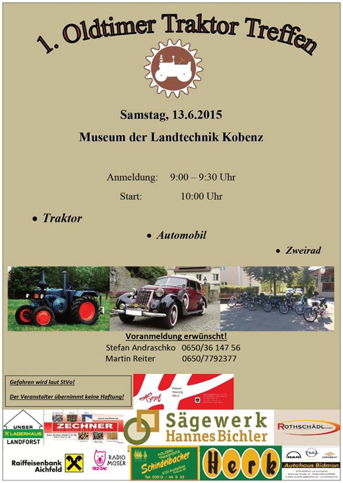 Kobenz Oldtimertraktortreffen 13. Juni 2015