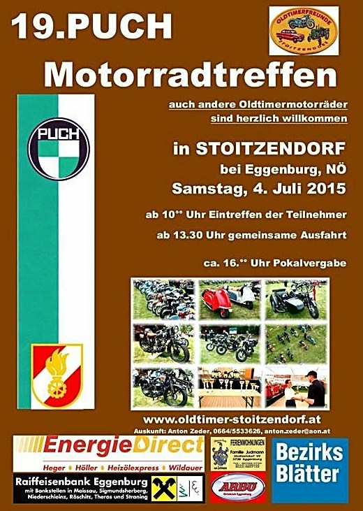 Stoitzendorf Puch Motorradtreffen 4. Juli 2015