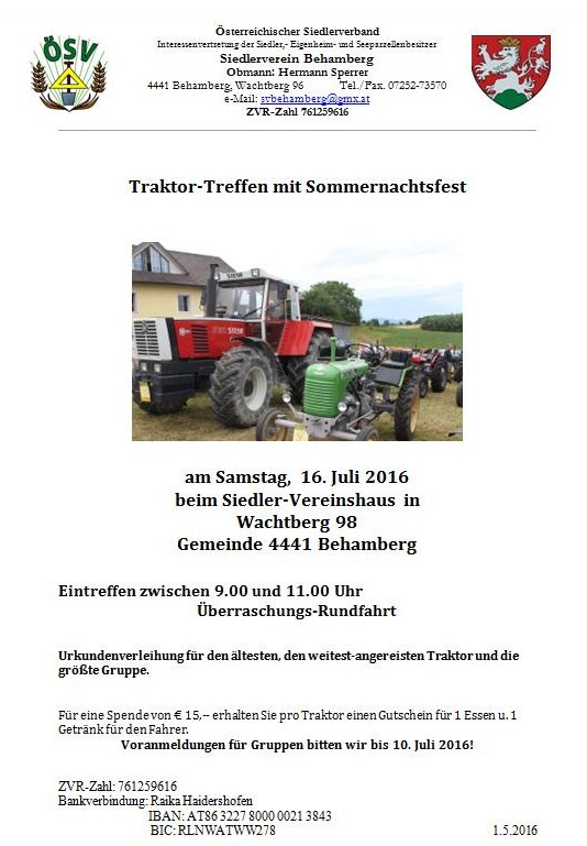 Behamberg Oldtimertreffen 16. Juli 2016