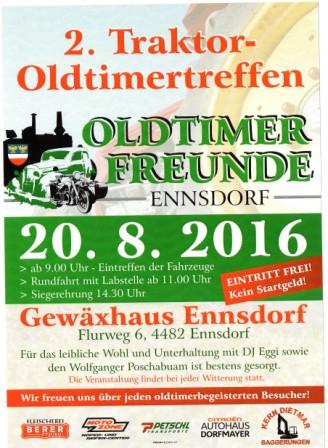 Ennsdorf Oldtimertreffen 20. Aug. 2016