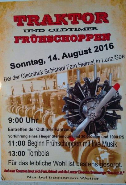 Lunz Traktor-Frühschoppen 14. Aug. 2016