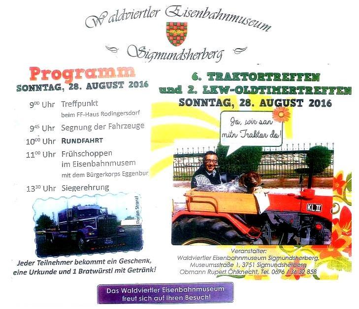 Sigmundsherberg Oldtimer-Treffen 28. Aug. 2016