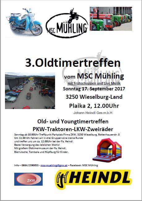 Mühling Oldtimertreffen 17. Sep. 2017