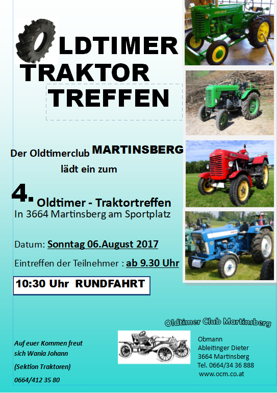 Martinsberg Oldtimer-Traktortreffen 6. Aug. 2017