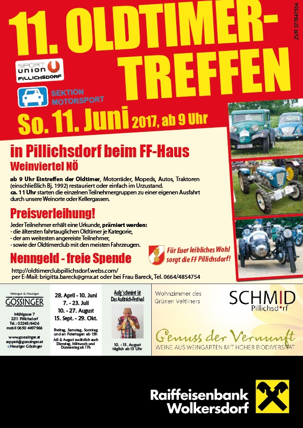 Pillichsdorf Oldtimertreffen 11. Juni 2017