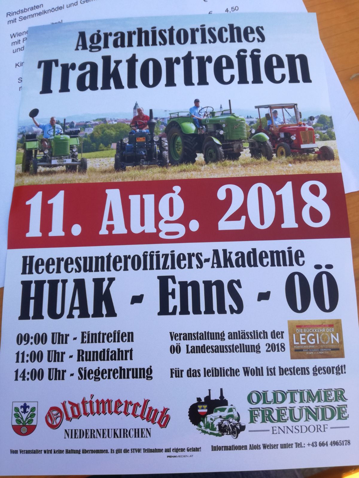 Enns Traktoroldtimer-Treffen 11.Aug. 2018