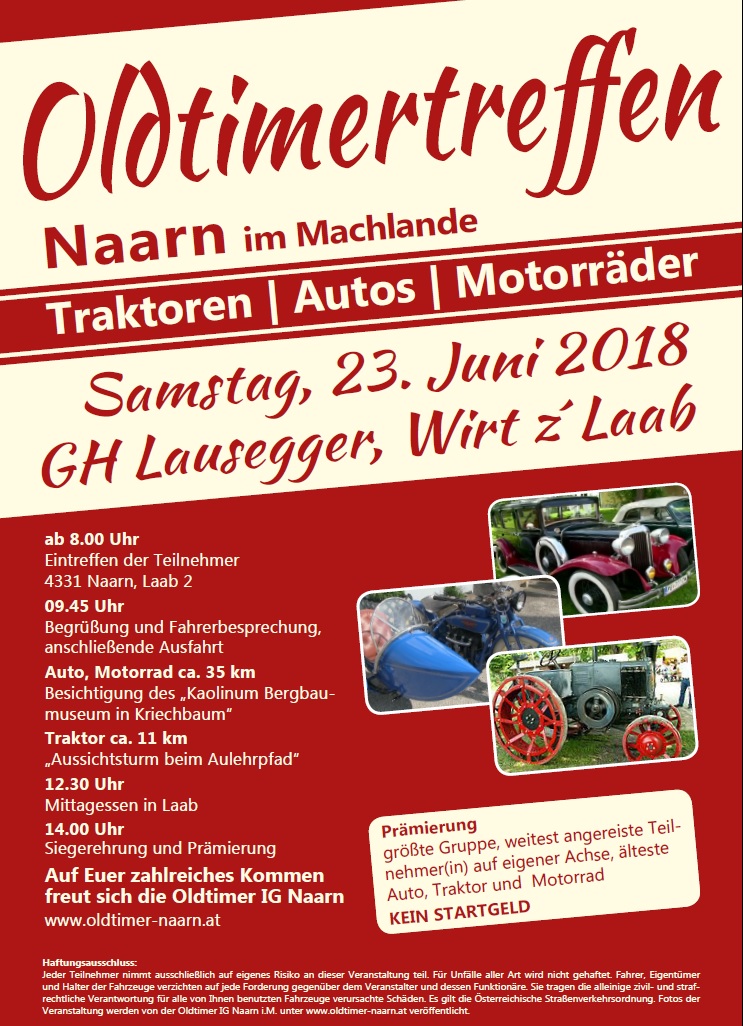 Naarn Oldtimertreffen Sa. 23.6.2018