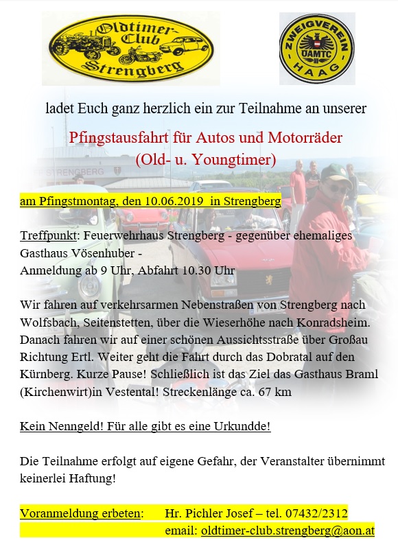 Strengberg 10.06.2019 Pfingstausfahrt