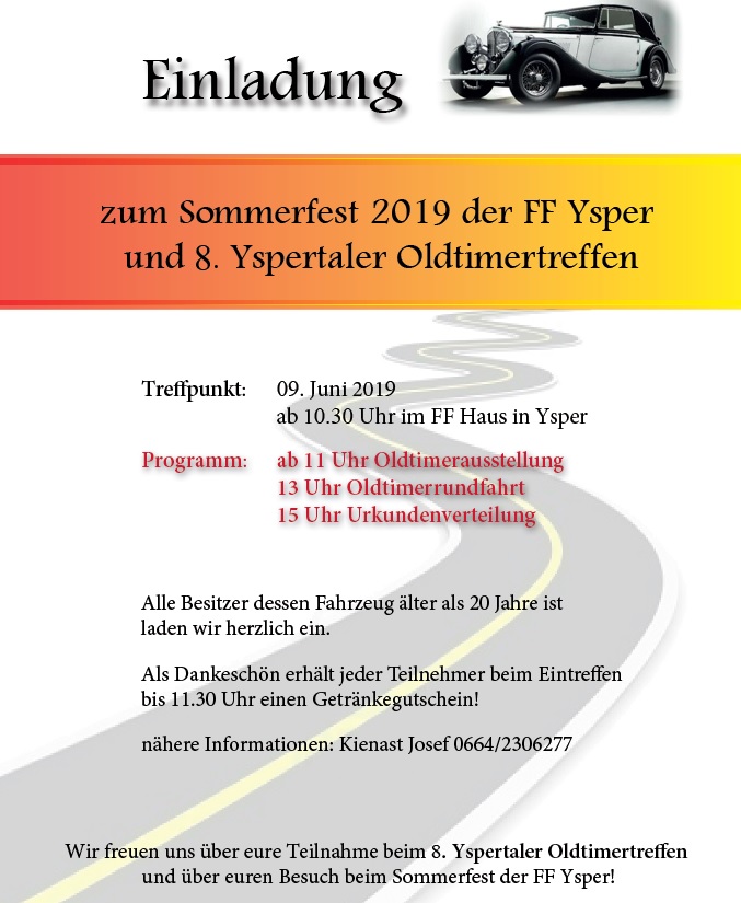 Yspertaler Oldtimertreffen 9.Juni 2019